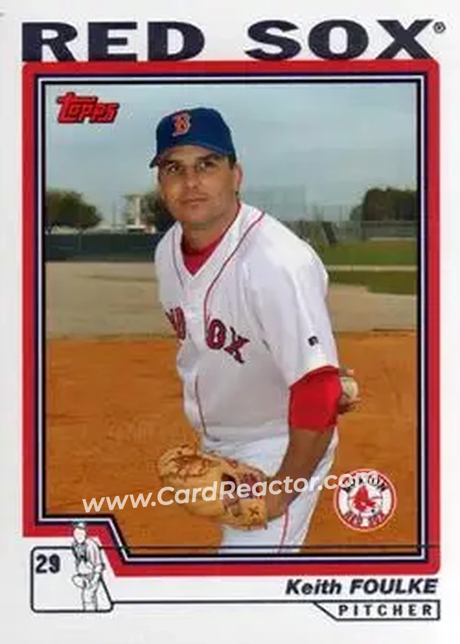 2004 Topps #629 - Keith Foulke - Boston Red Sox - Front