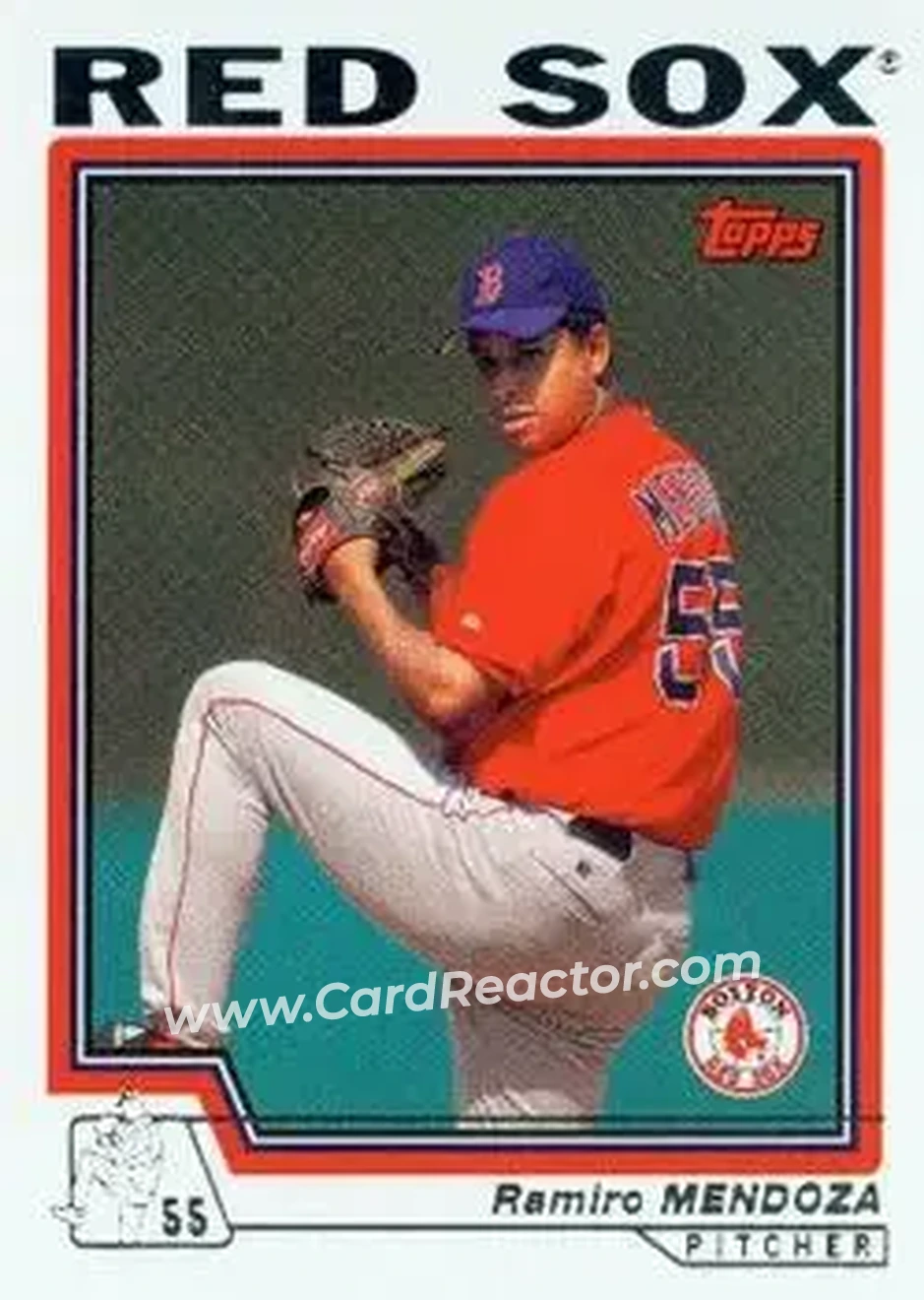 2004 Topps #106 - Ramiro Mendoza - Boston Red Sox - Front