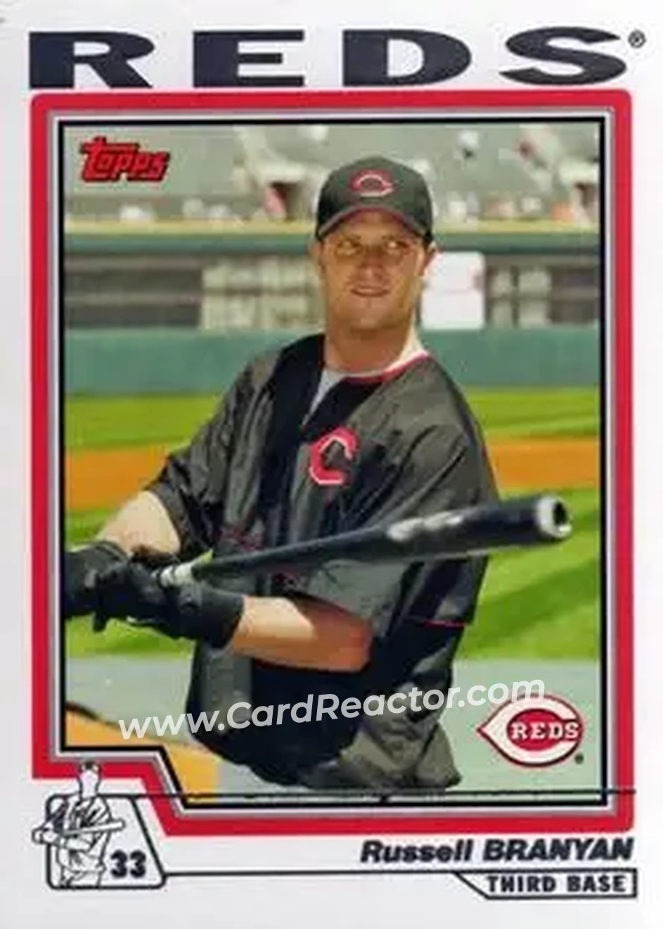 2004 Topps #109 - Russell Branyan - Cincinnati Reds - Front