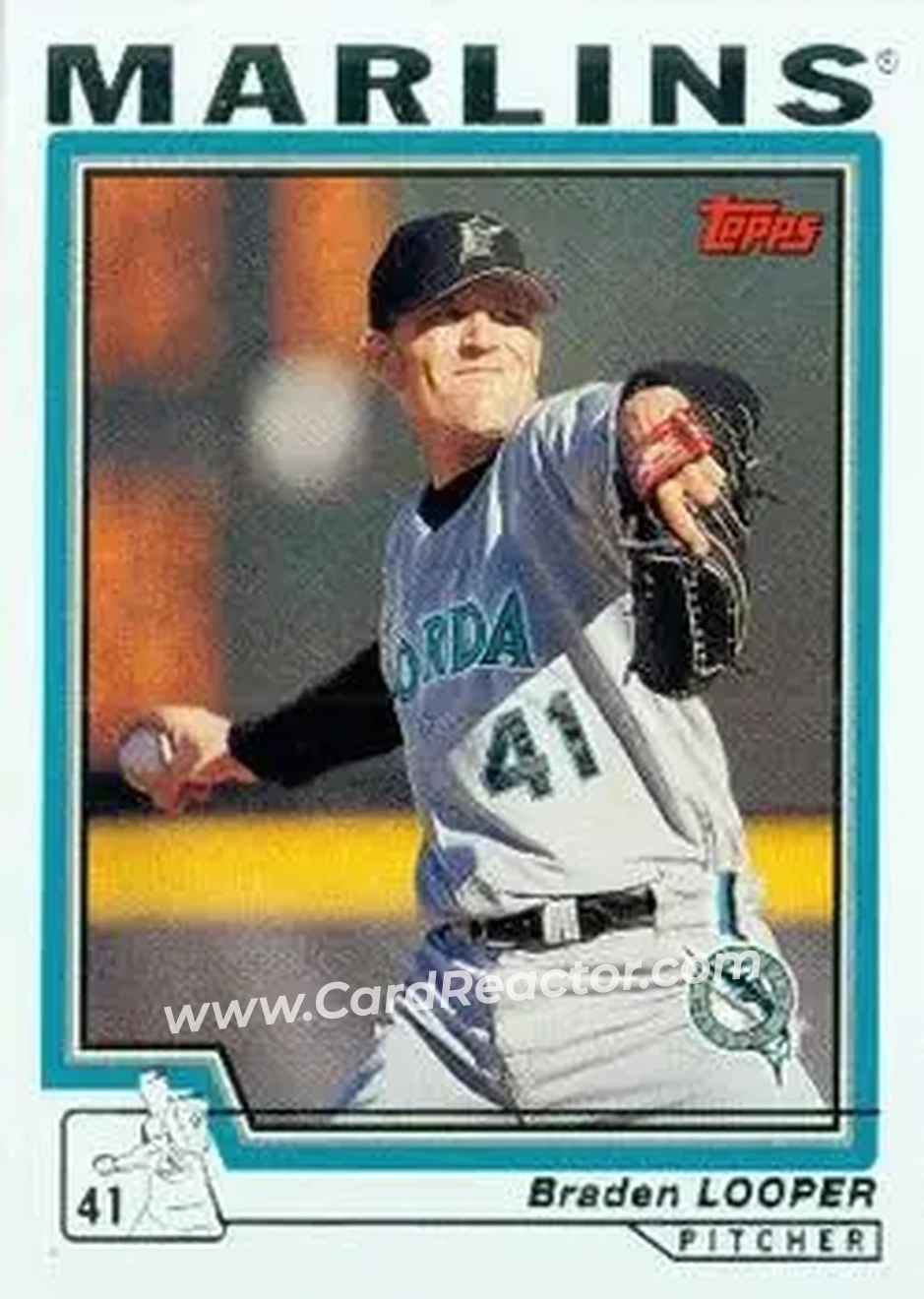 2004 Topps #111 - Braden Looper - Florida Marlins - Front 2004 Topps #111 - Braden Looper - Florida Marlins - Front