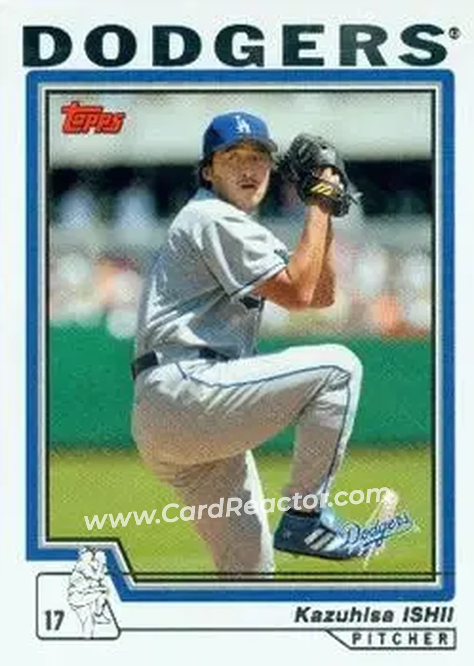 2004 Topps #130 - Kazuhisa Ishii - Los Angeles Dodgers - Front