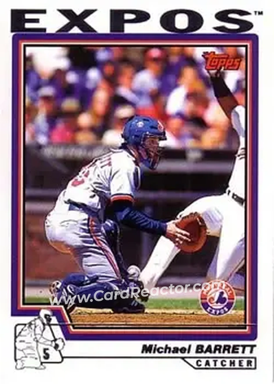 2004 Topps #132 - Michael Barrett - Montreal Expos - Front