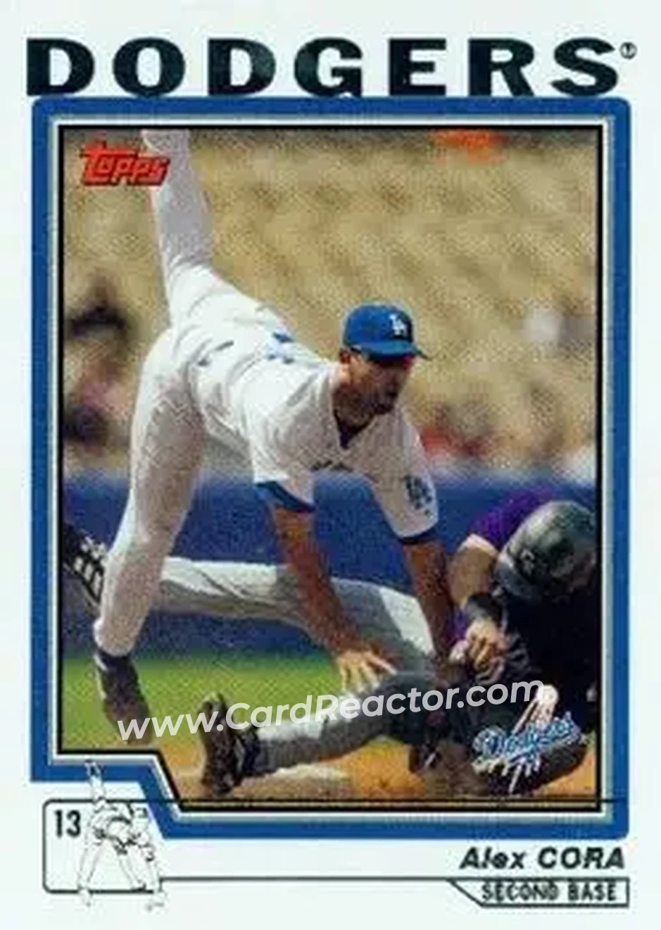 2004 Topps #134 - Alex Cora - Los Angeles Dodgers - Front