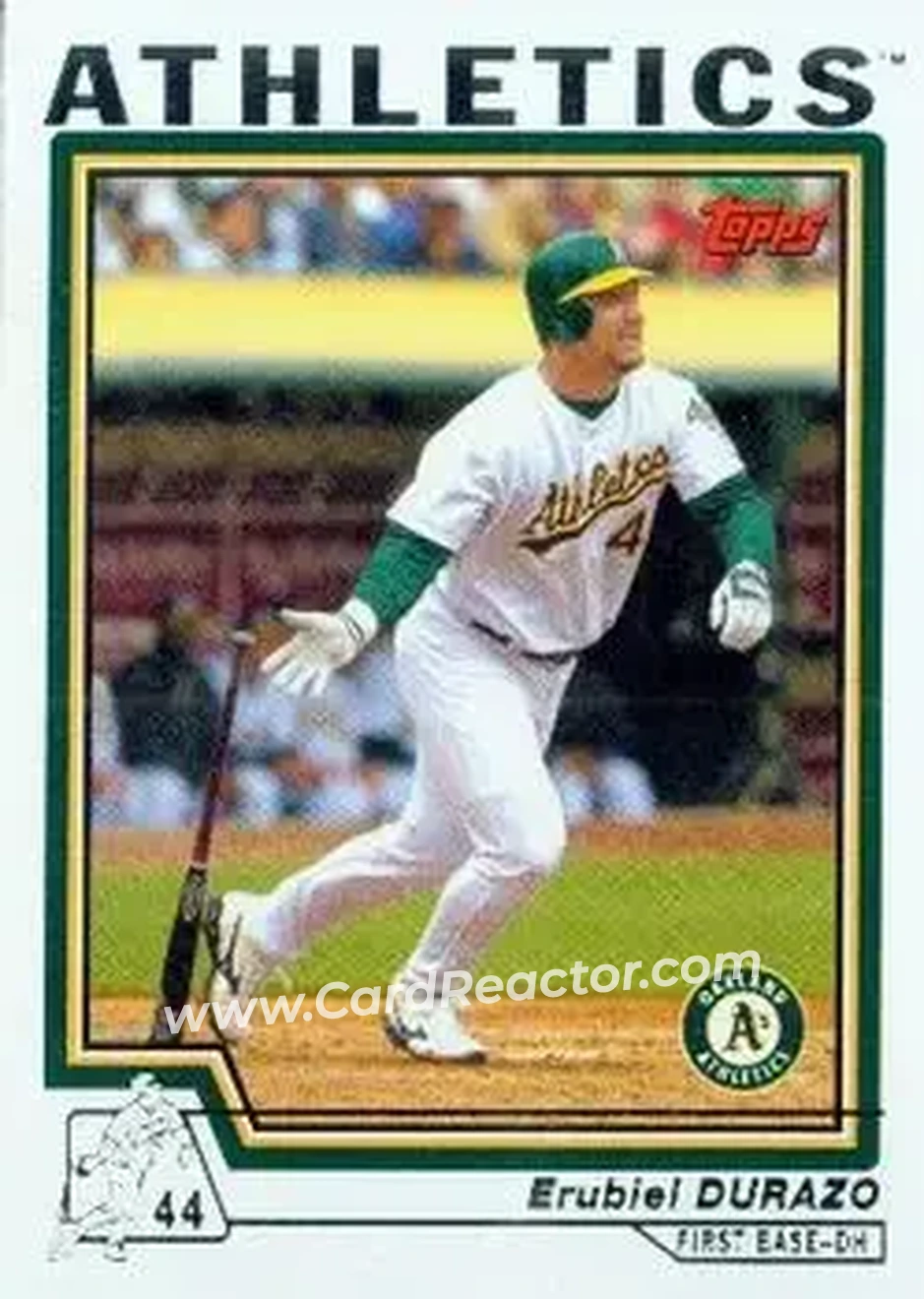 2004 Topps #151 - Erubiel Durazo - Oakland Athletics - Front