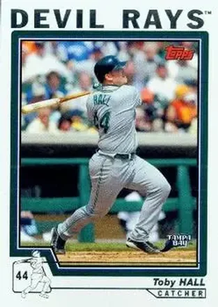 2004 Topps #159 - Toby Hall - Tampa Bay Devil Rays