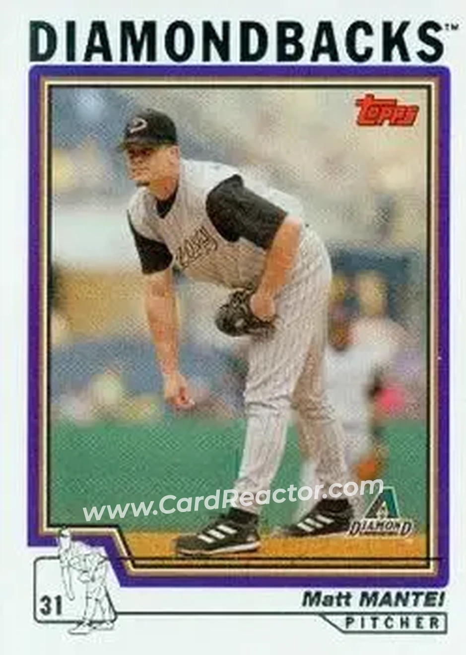 2004 Topps #162 - Matt Mantei - Arizona Diamondbacks - Front