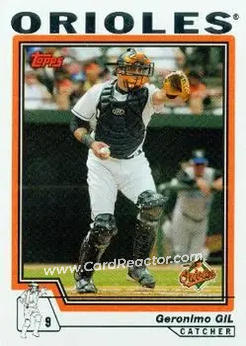 2004 Topps #163 - Geronimo Gil - Baltimore Orioles - Front