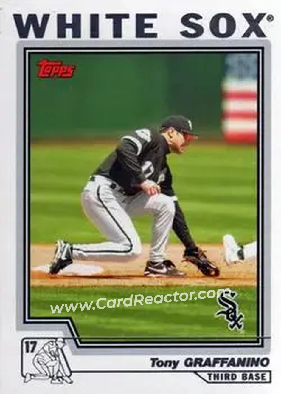 2004 Topps #166 - Tony Graffanino - Chicago White Sox - Front