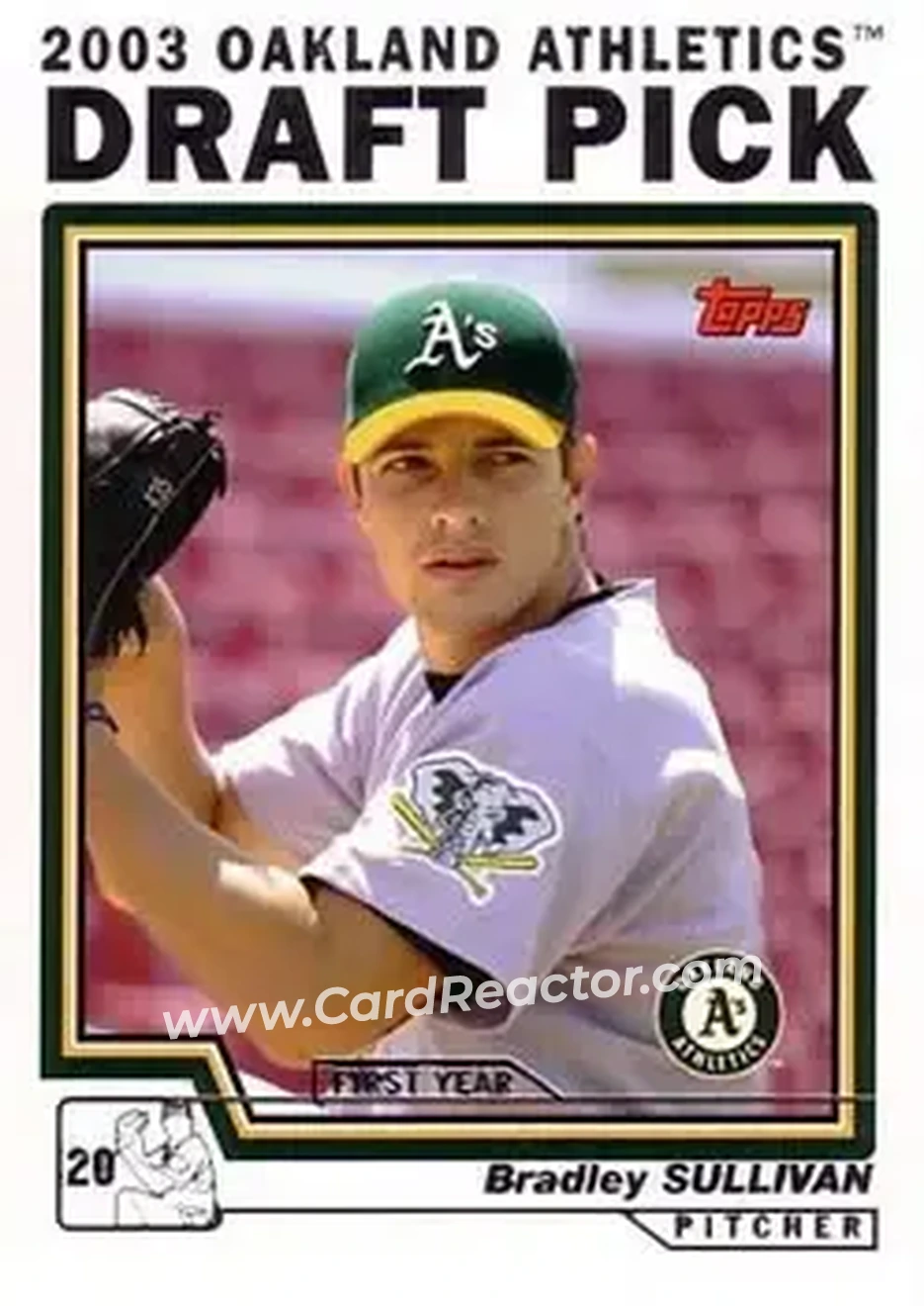 2004 Topps #669 - Brad Sullivan - Oakland Athletics - Front