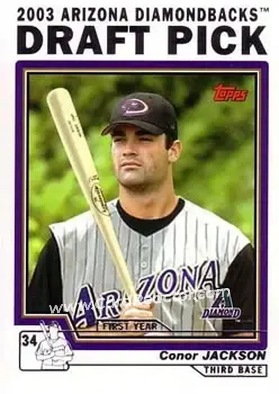 2004 Topps #671 - Conor Jackson - Arizona Diamondbacks - Front 2004 Topps #671 - Conor Jackson - Arizona Diamondbacks - Front