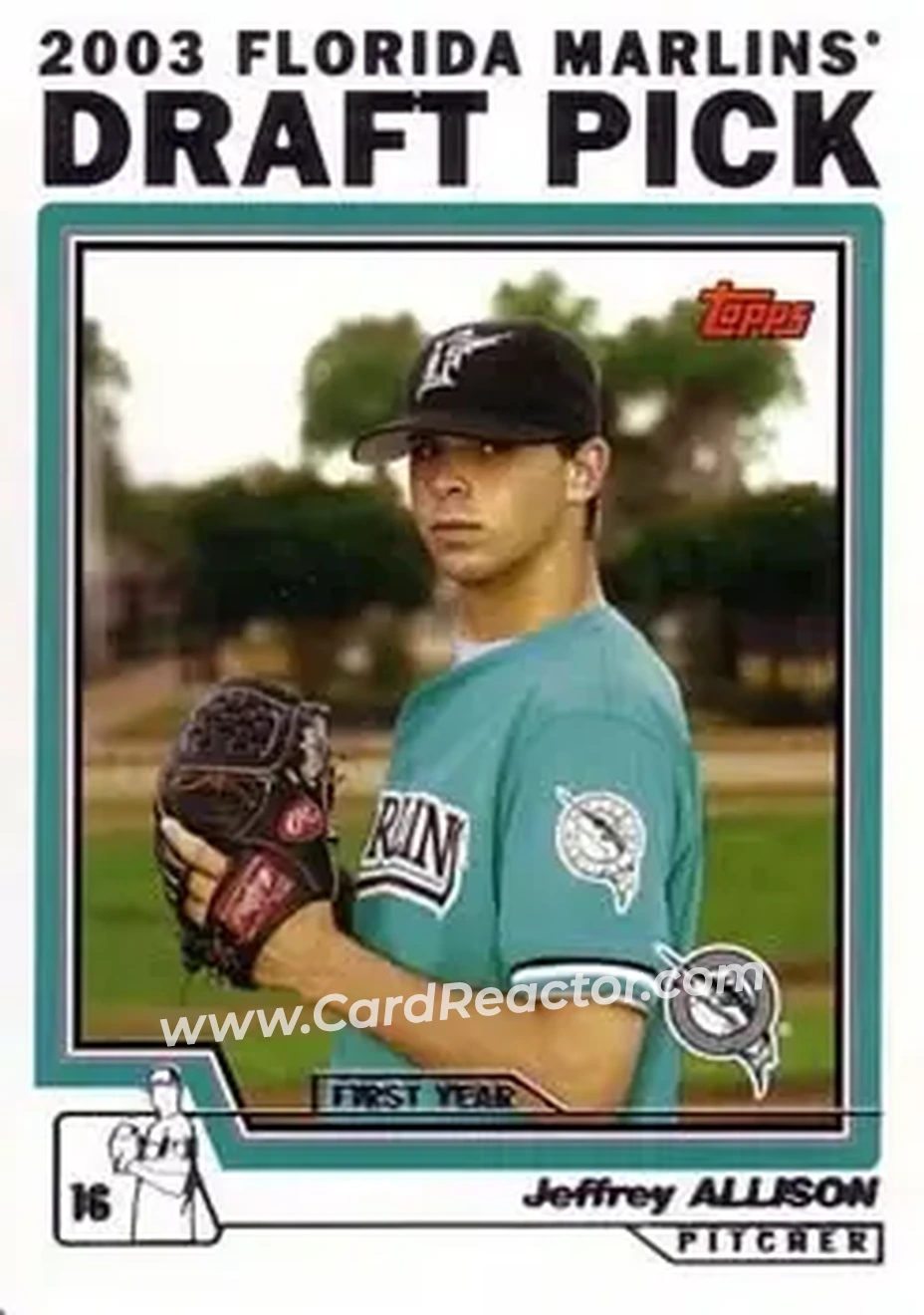 2004 Topps #672 - Jeff Allison - Florida Marlins - Front