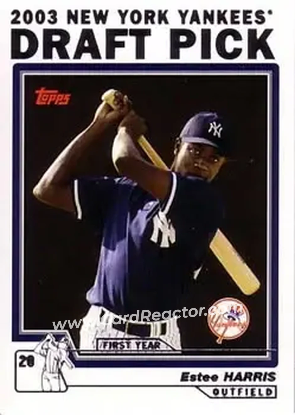 2004 Topps #675 - Estee Harris - New York Yankees - Front