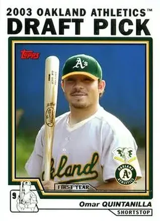 2004 Topps #677 - Omar Quintanilla - Oakland Athletics