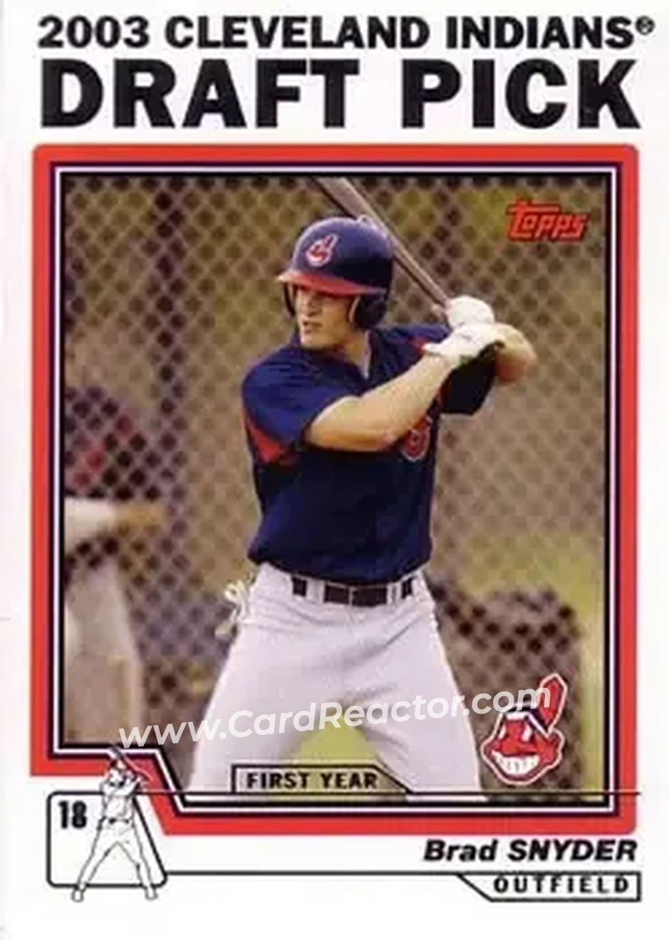 2004 Topps #681 - Brad Snyder - Cleveland Indians - Front 2004 Topps #681 - Brad Snyder - Cleveland Indians - Front