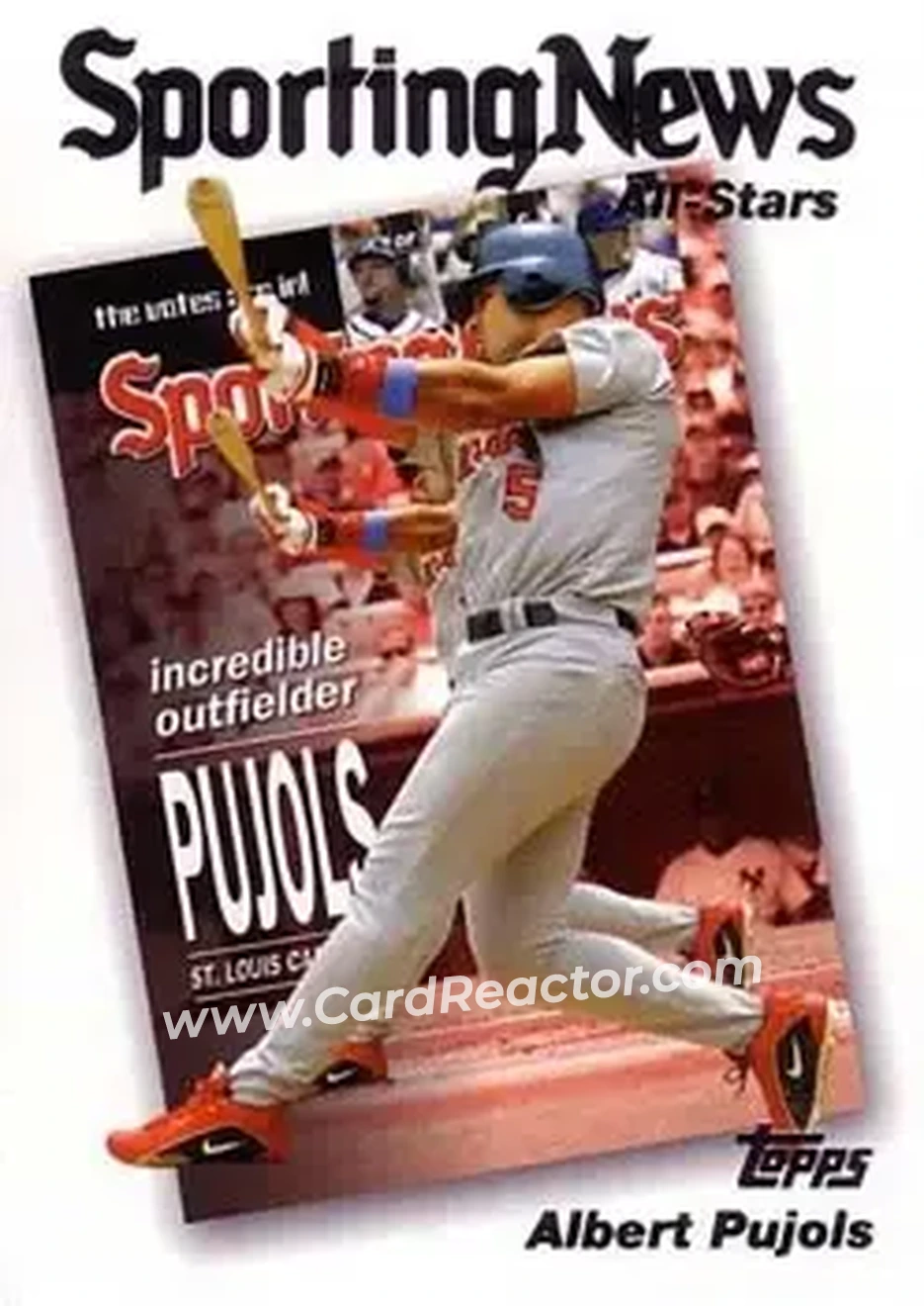 2004 Topps #723 - Albert Pujols - St. Louis Cardinals - Front
