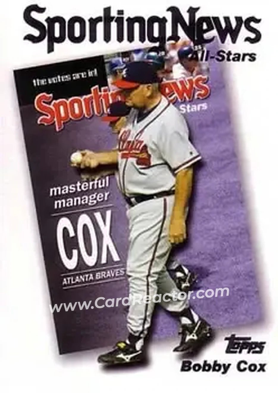 2004 Topps #728 - Bobby Cox - Atlanta Braves - Front