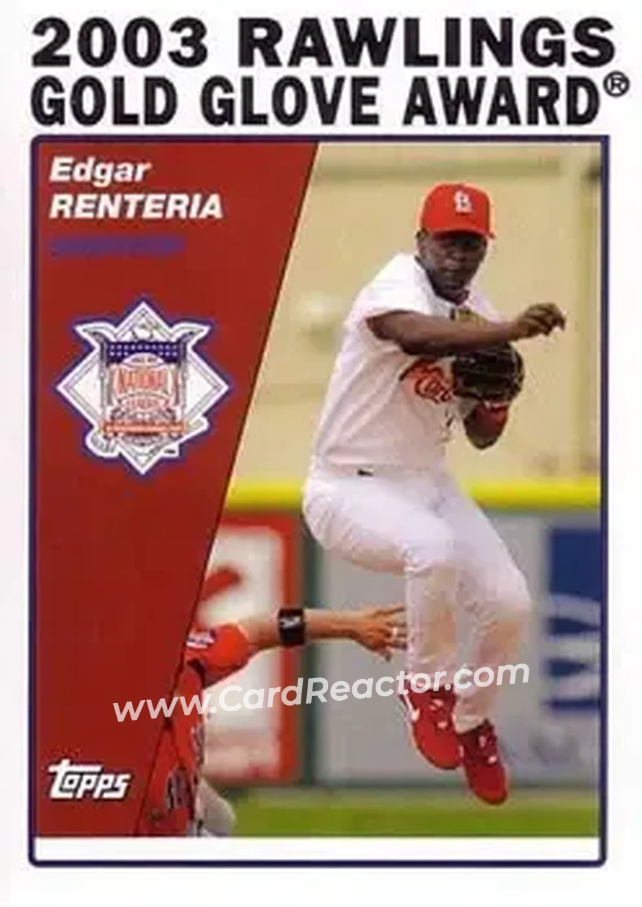 2004 Topps #710 - Edgar Renteria - St. Louis Cardinals - Front