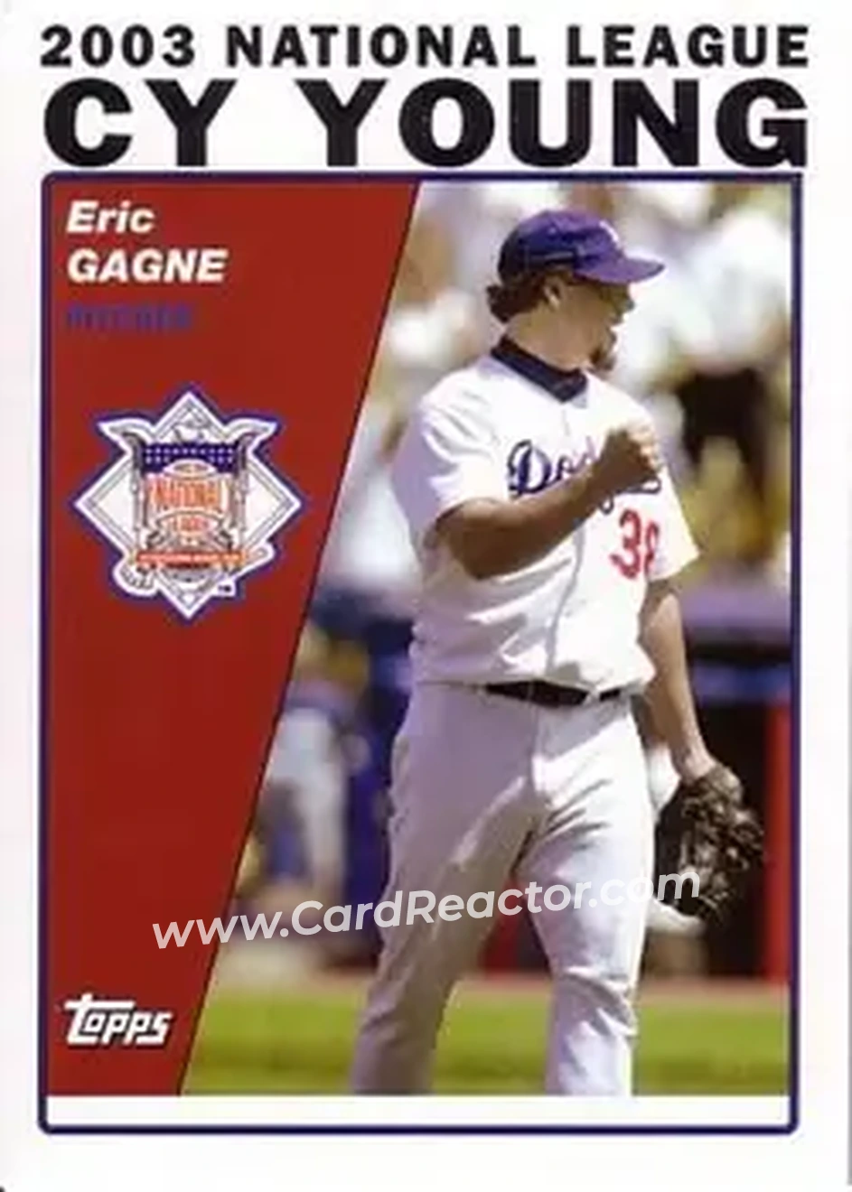 2004 Topps #715 - Eric Gagne - Los Angeles Dodgers - Front 2004 Topps #715 - Eric Gagne - Los Angeles Dodgers - Front