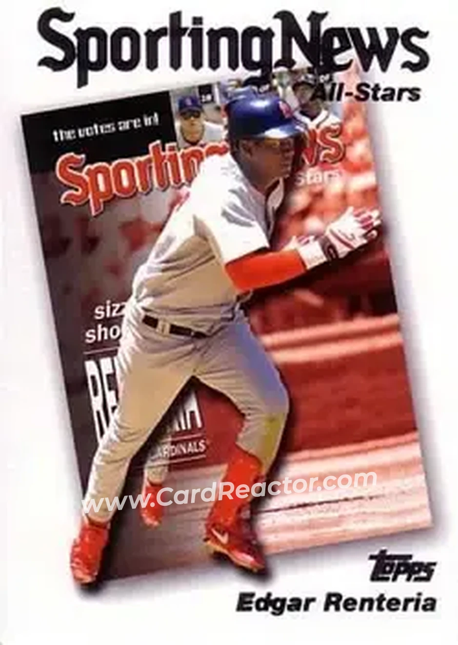 2004 Topps #721 - Edgar Renteria - St. Louis Cardinals - Front