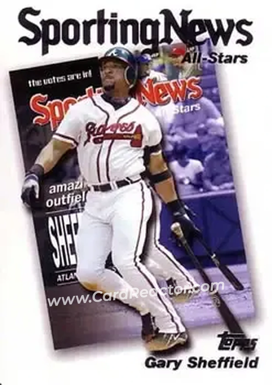 2004 Topps #724 - Gary Sheffield - Atlanta Braves - Front