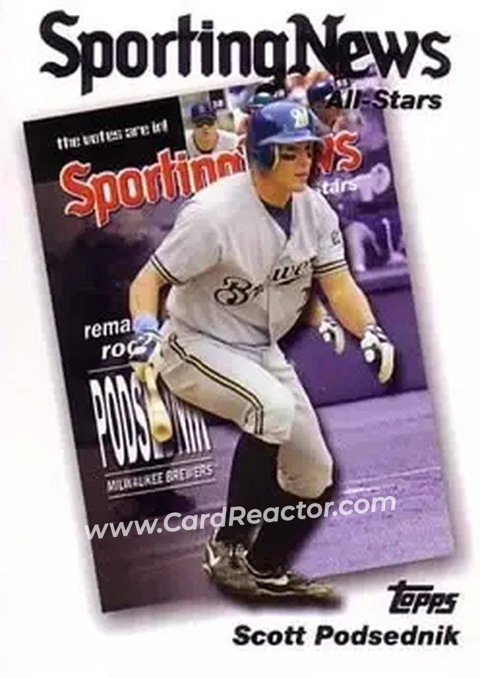 2004 Topps #729 - Scott Podsednik - Milwaukee Brewers - Front 2004 Topps #729 - Scott Podsednik - Milwaukee Brewers - Front