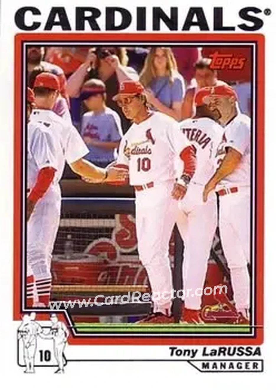 2004 Topps #293 - Tony La Russa - St. Louis Cardinals - Front