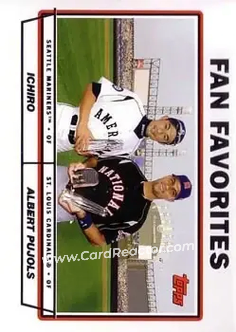 2004 Topps #694 - Fan Favorites (Ichiro - Albert Pujols) - Front