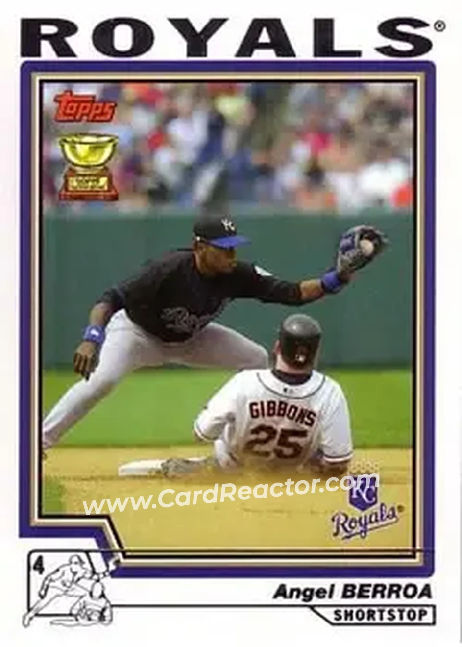 2004 Topps #173 - Angel Berroa - Kansas City Royals - Front 2004 Topps #173 - Angel Berroa - Kansas City Royals - Front