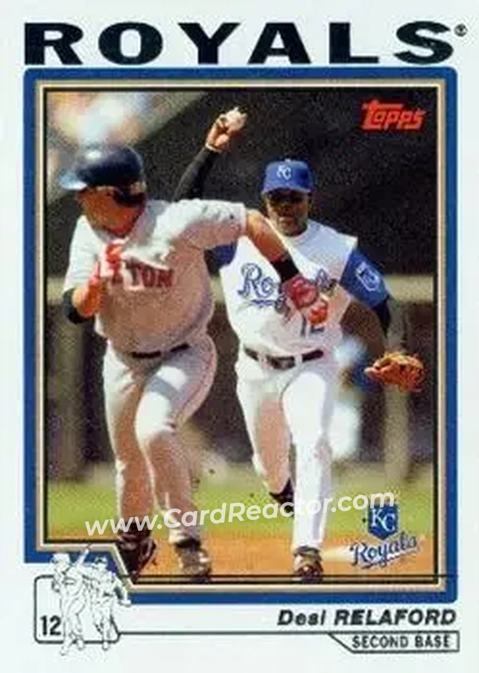 2004 Topps #174 - Desi Relaford - Kansas City Royals - Front