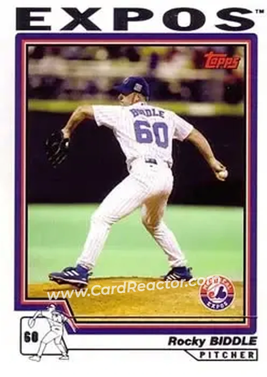 2004 Topps #178 - Rocky Biddle - Montreal Expos - Front