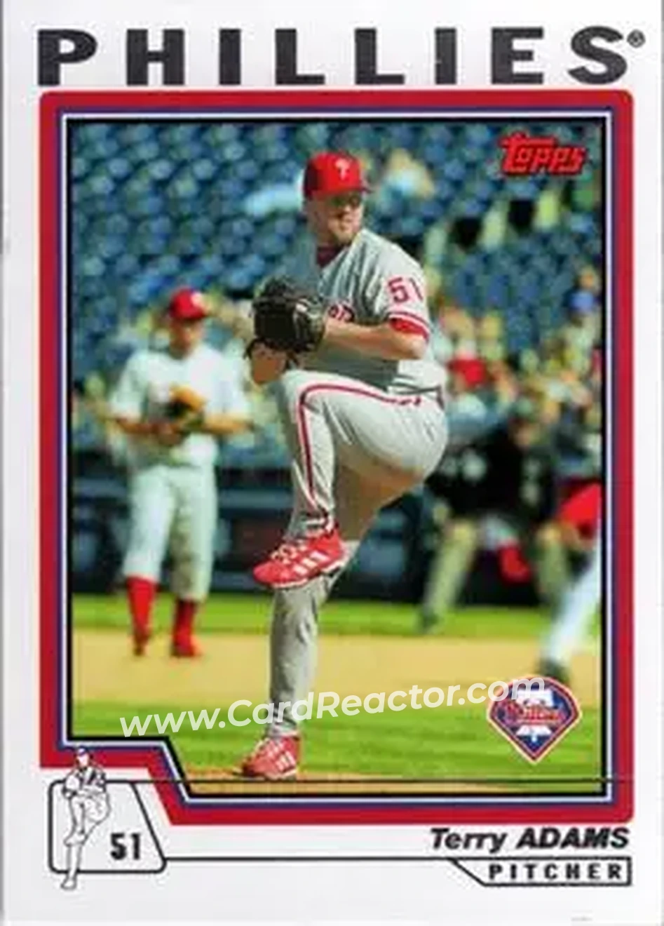 2004 Topps #182 - Terry Adams - Philadelphia Phillies - Front