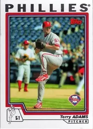 2004 Topps #182 - Terry Adams - Philadelphia Phillies