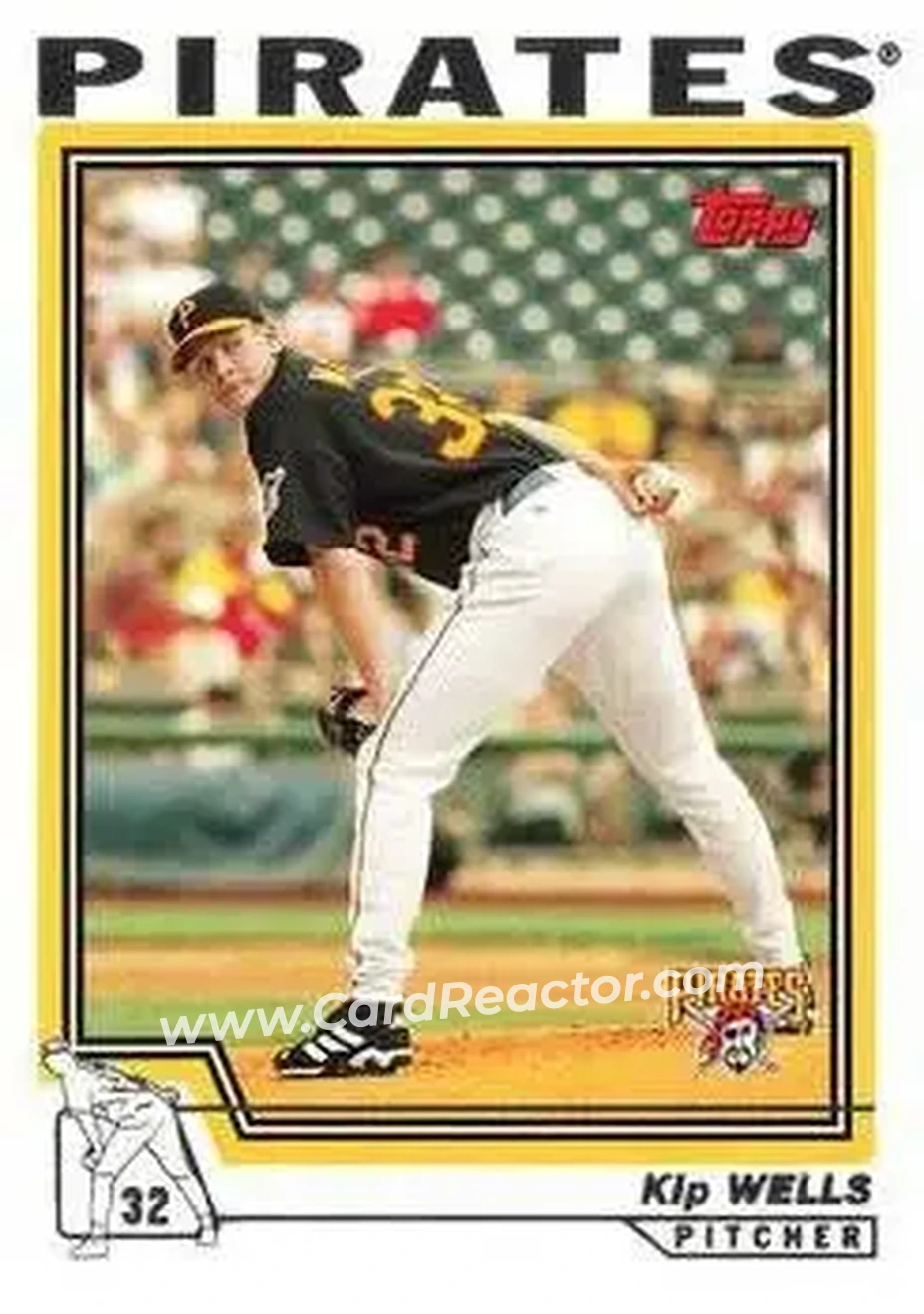 2004 Topps #183 - Kip Wells - Pittsburgh Pirates - Front