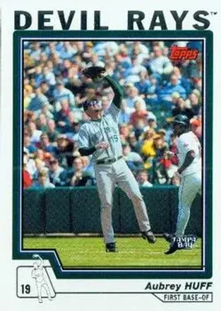 2004 Topps #187 - Aubrey Huff - Tampa Bay Devil Rays