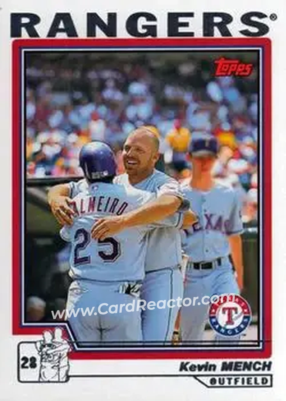 2004 Topps #188 - Kevin Mench - Texas Rangers - Front 2004 Topps #188 - Kevin Mench - Texas Rangers - Front