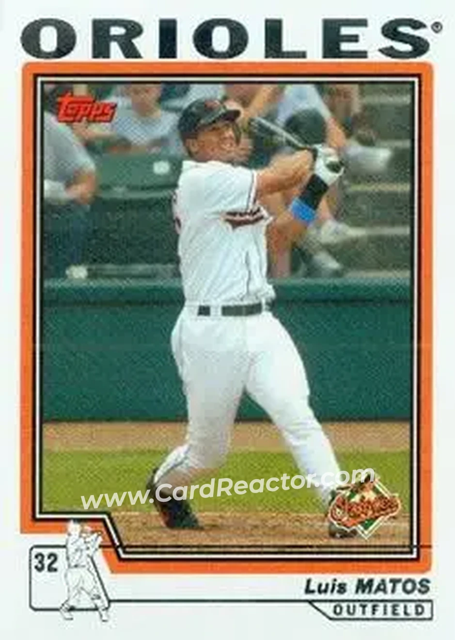 2004 Topps #193 - Luis Matos - Baltimore Orioles - Front