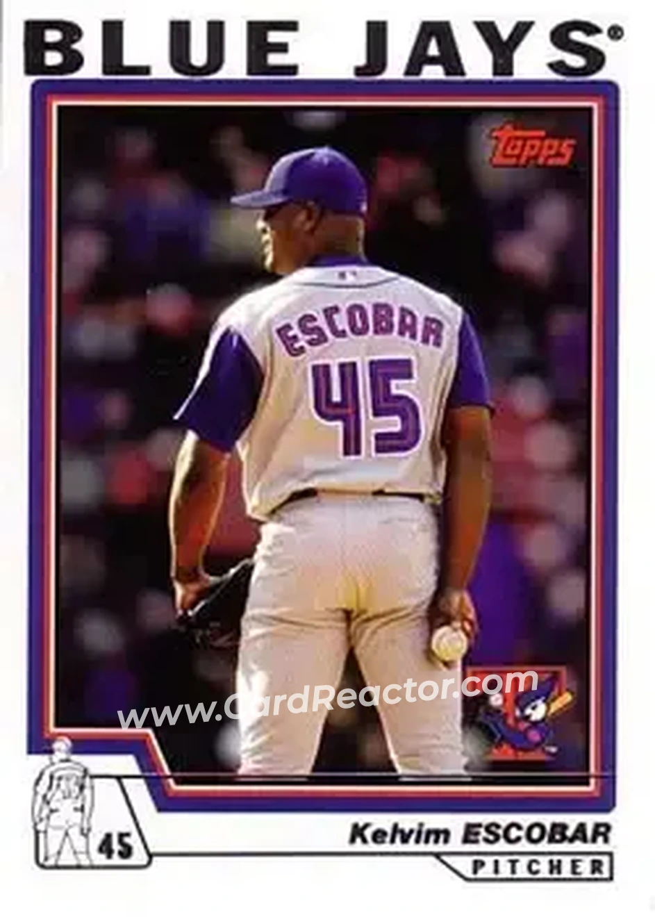 2004 Topps #226 - Kelvim Escobar - Toronto Blue Jays - Front