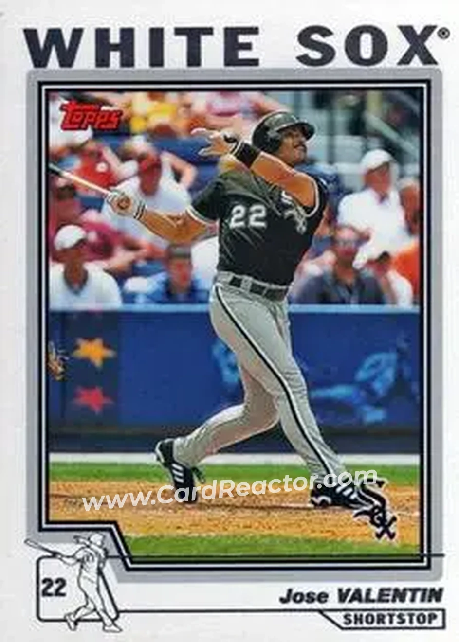 2004 Topps #233 - Jose Valentin - Chicago White Sox - Front