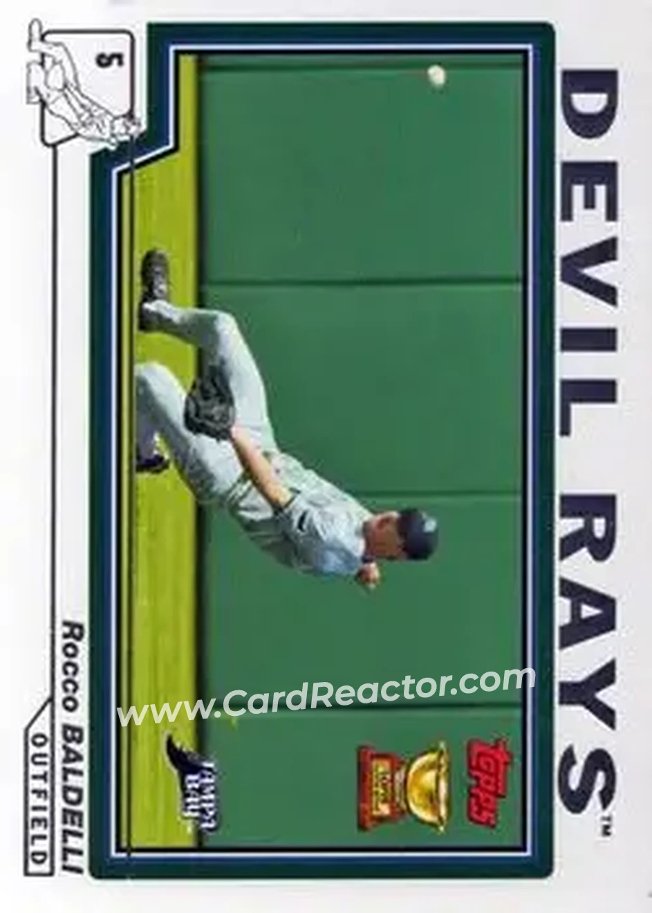 2004 Topps #240 - Rocco Baldelli - Tampa Bay Devil Rays - Front