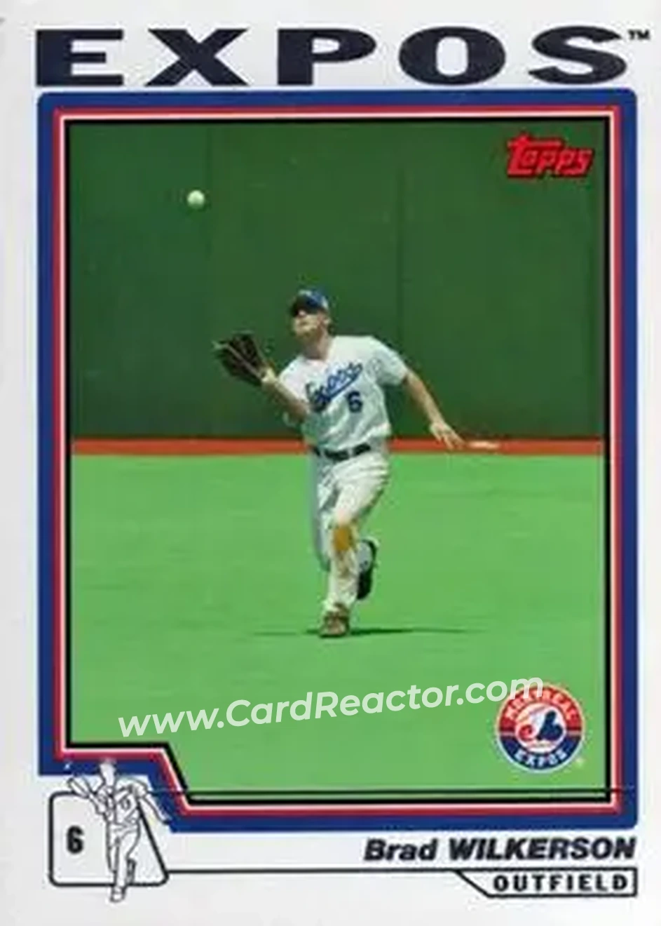 2004 Topps #244 - Brad Wilkerson - Montreal Expos - Front 2004 Topps #244 - Brad Wilkerson - Montreal Expos - Front