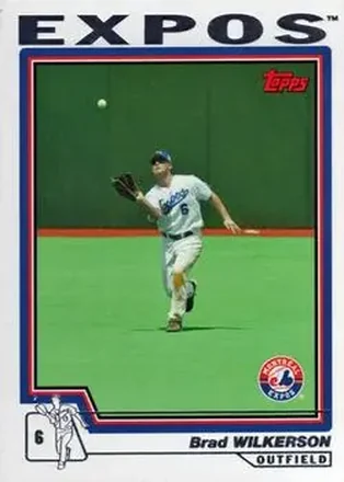 2004 Topps #244 - Brad Wilkerson - Montreal Expos