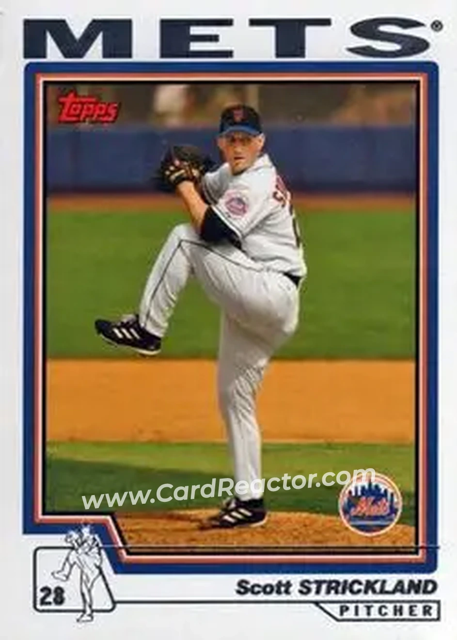 2004 Topps #245 - Scott Strickland - New York Mets - Front