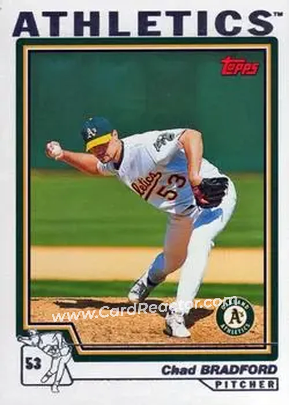 2004 Topps #247 - Chad Bradford - Oakland Athletics - Front