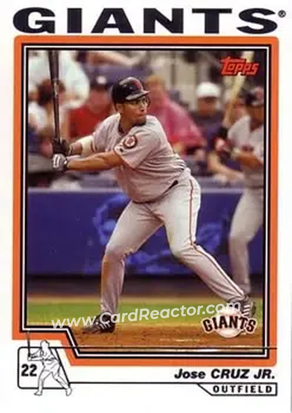 2004 Topps #249 - Jose Cruz - San Francisco Giants - Front