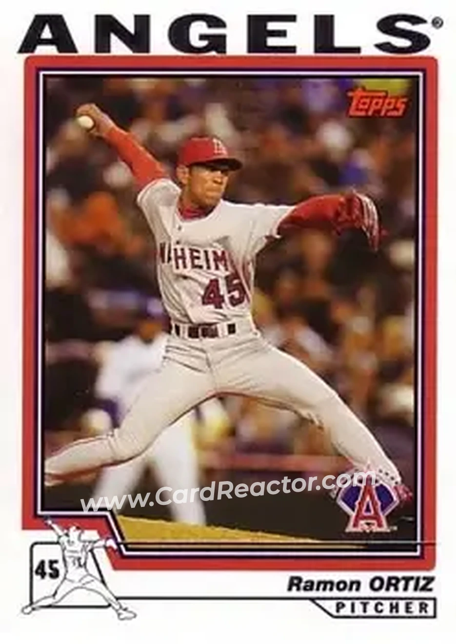 2004 Topps #252 - Ramon Ortiz - Anaheim Angels - Front