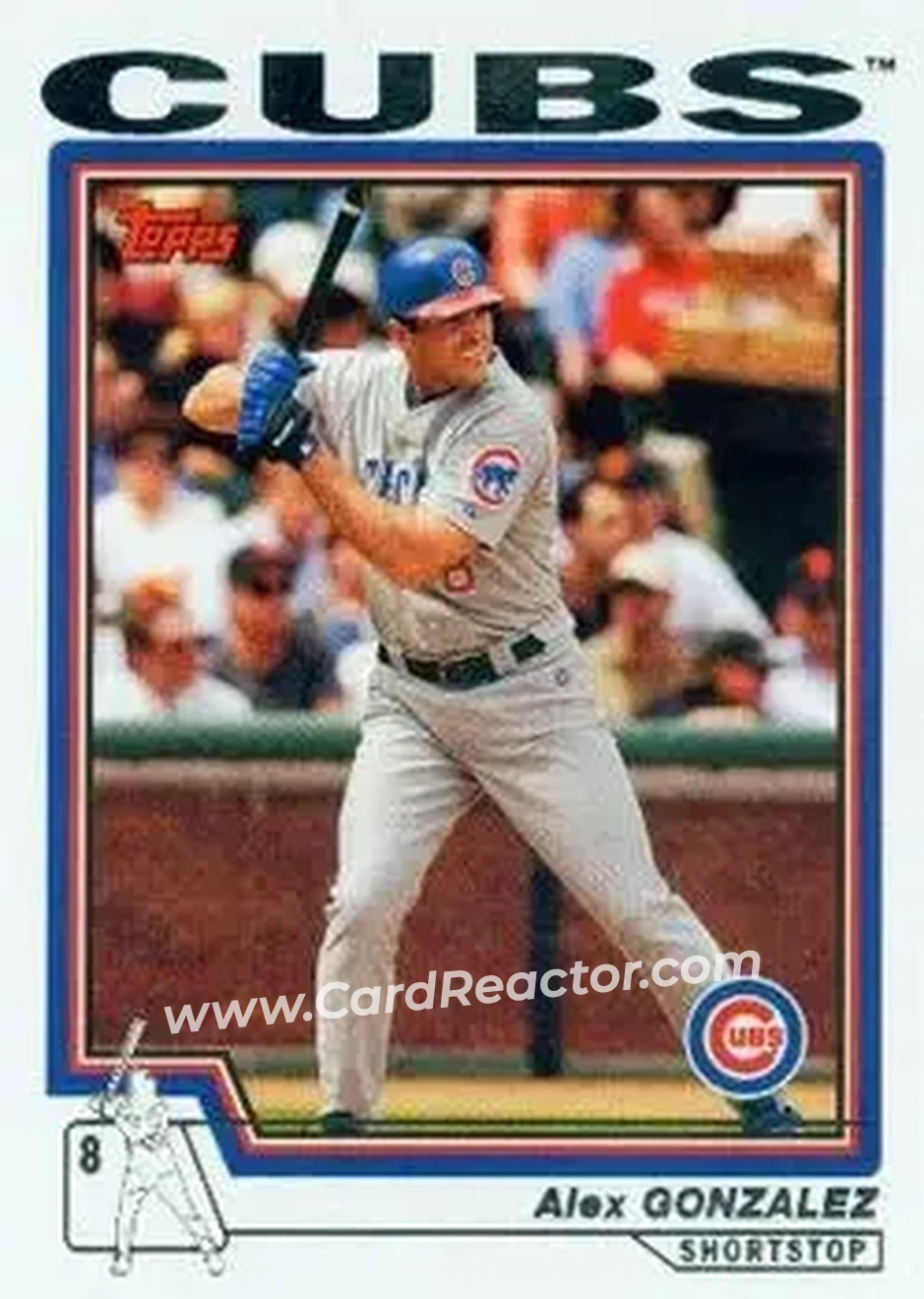 2004 Topps #256 - Alex Gonzalez - Chicago Cubs - Front