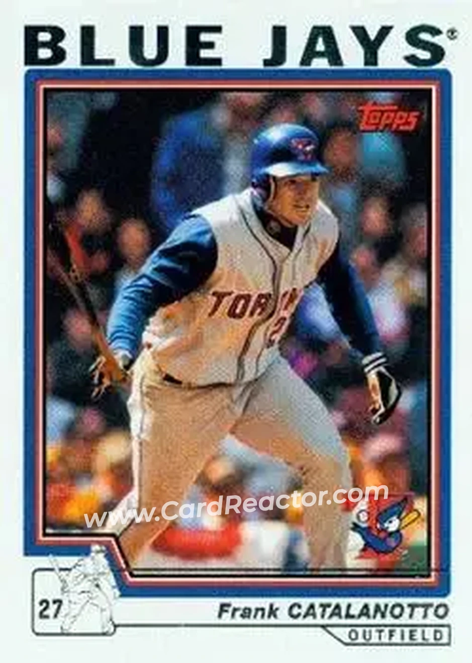 2004 Topps #264 - Frank Catalanotto - Toronto Blue Jays - Front