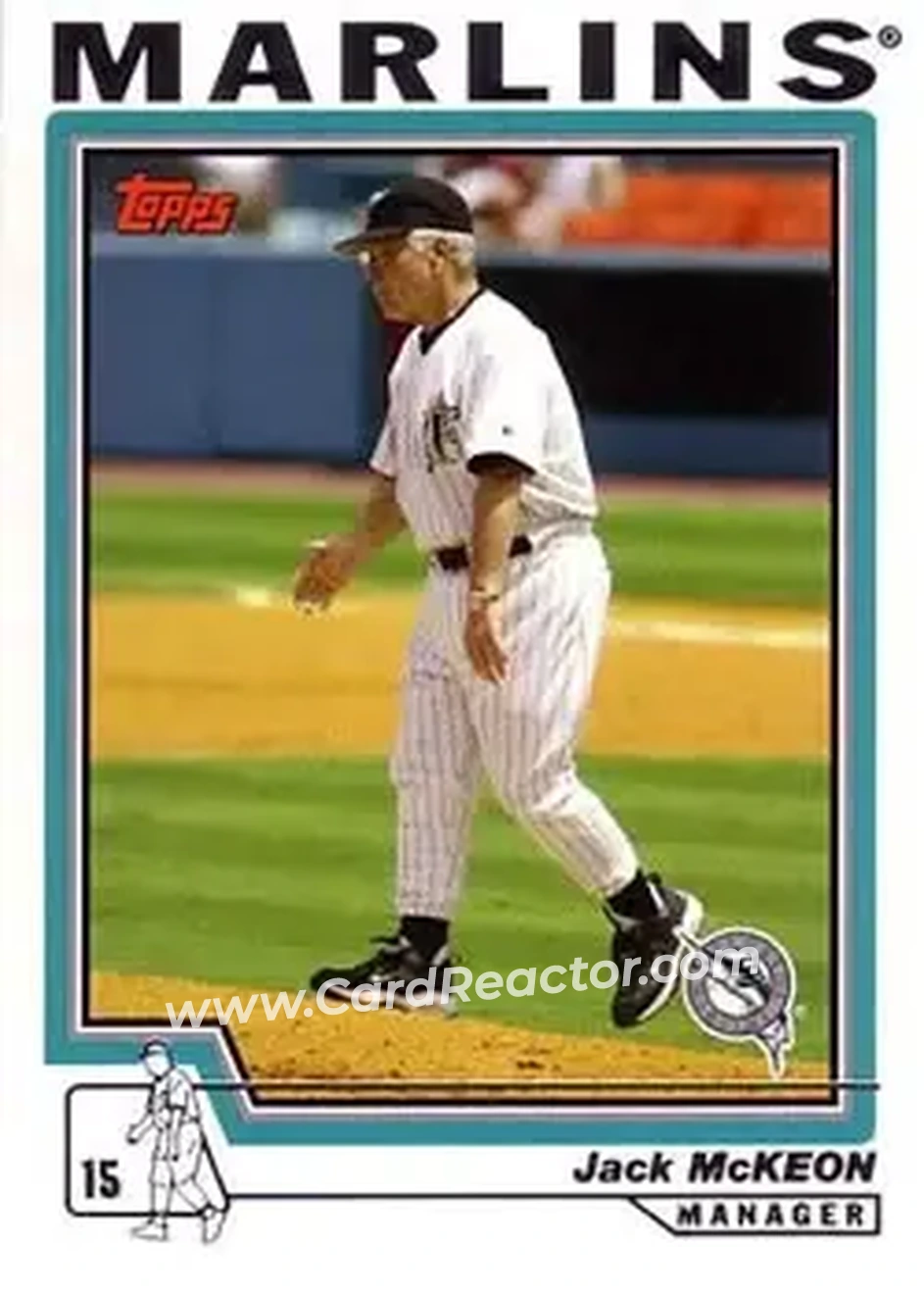 2004 Topps #278 - Jack McKeon - Florida Marlins - Front