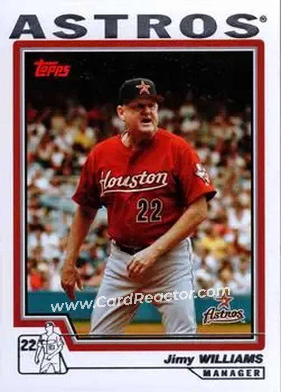2004 Topps #279 - Jimy Williams - Houston Astros - Front