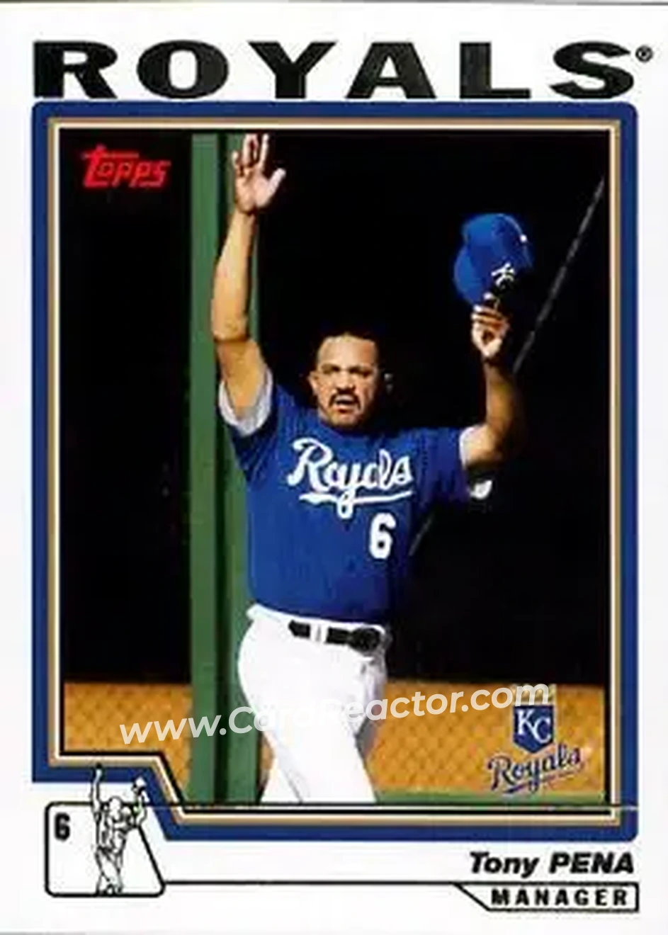 2004 Topps #280 - Tony Pena - Kansas City Royals - Front
